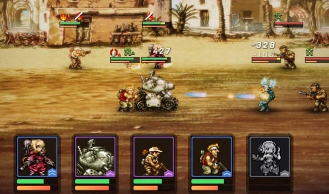 Metal Slug : Commanderの戦闘